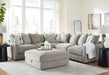 Aslan Court - Sectional With Ottoman Set - Stylish Home Furniture