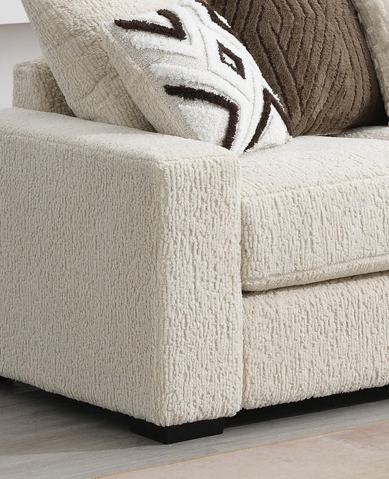 U328 - 4 Piece Sectional (1 LAF Loveseat 1 Armless Chair, 1 Wedge, 1 RAF Loveseat) - Beige