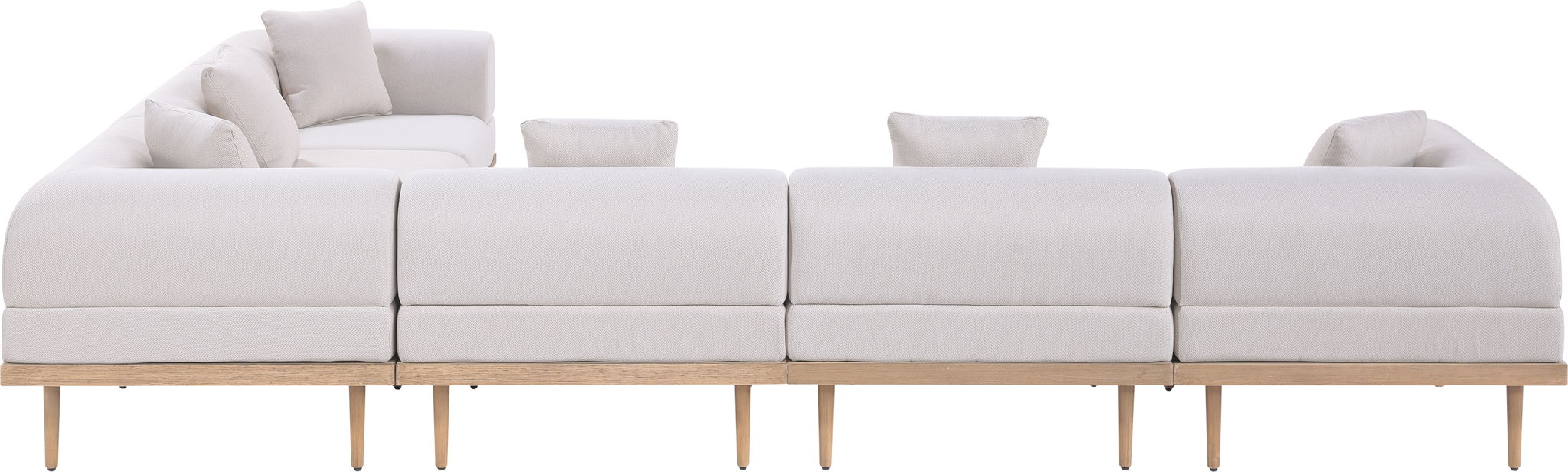 Laguna - 6 Piece 142" Outdoor Patio Modular Sectional