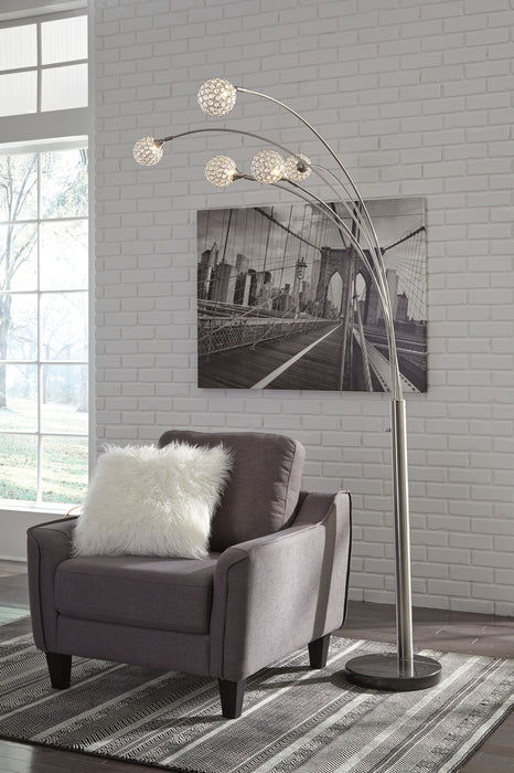 Winter - Metal Arc Lamp  - Silver Finish - Stylish Home Furniture