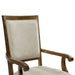 Phillipe - Dining Arm Chair With Fabric (Set of 2) - Cherry And Gray - Stylish Home Furniture
