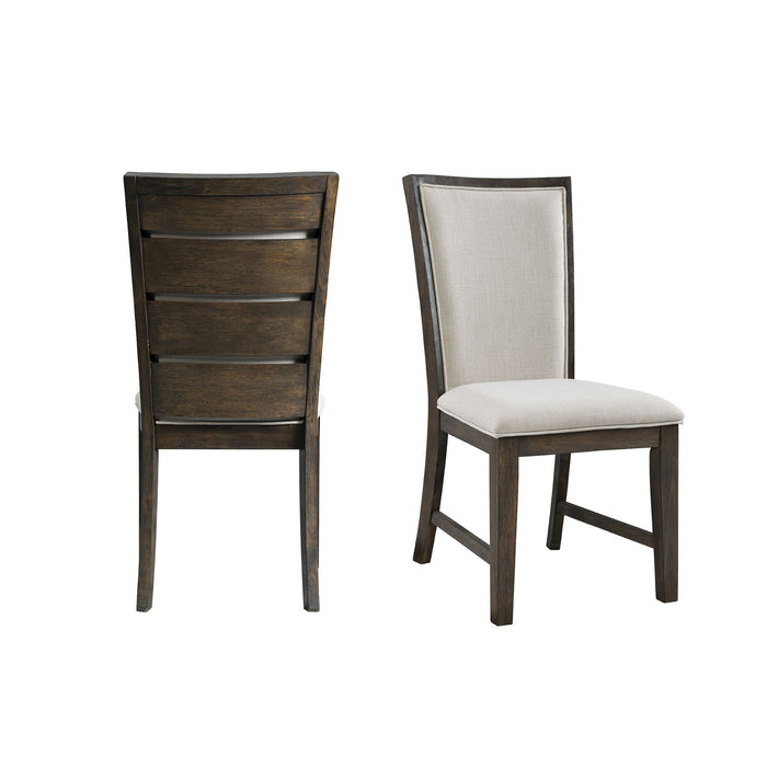 Grady - Slat Back Side Chair (Set of 2) - Dark Walnut - Stylish Home Furniture