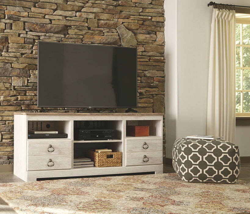 Willowton - Entertainment Center With Fireplace Option - Stylish Home Furniture