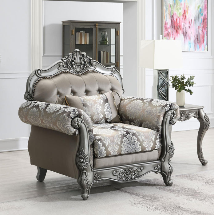 U203 - Traditional Chair - Gray