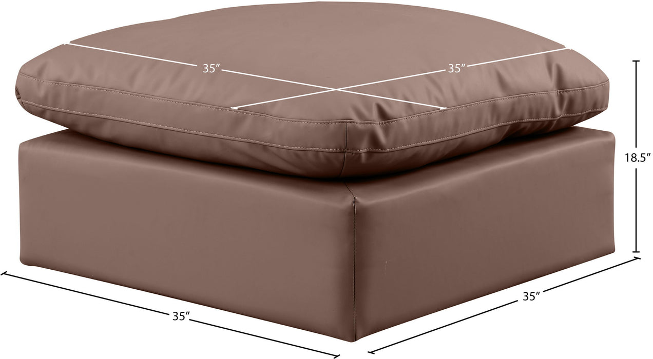 Indulge - Faux Leather Ottoman - Stylish Home Furniture
