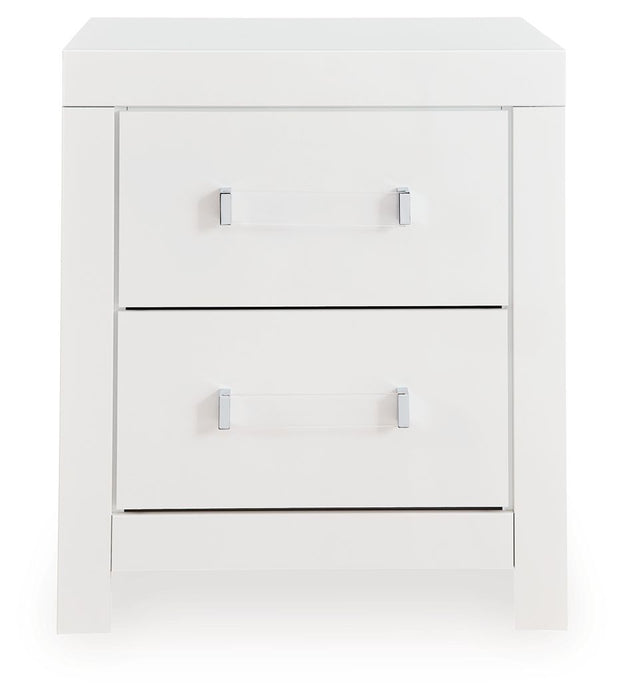 Maeling - Two Drawer Night Stand - Stylish Home Furniture