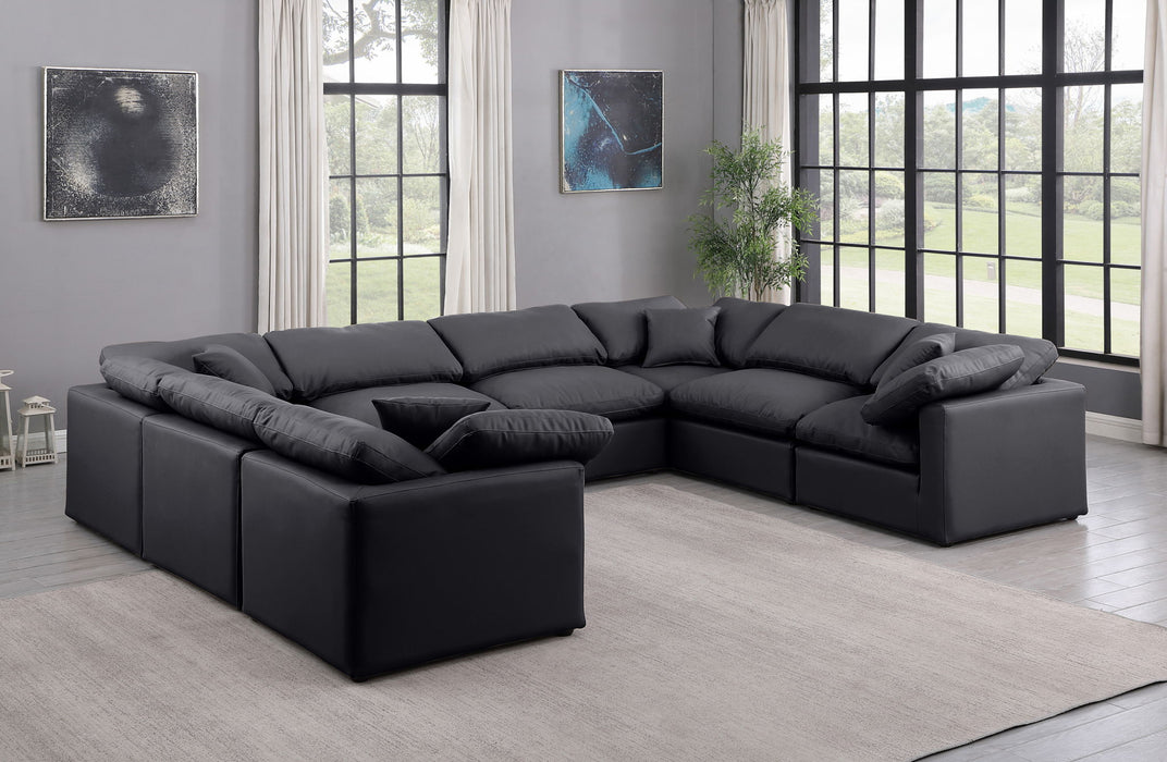 Indulge - Faux Leather 8 Piece Modular Sectional - Stylish Home Furniture