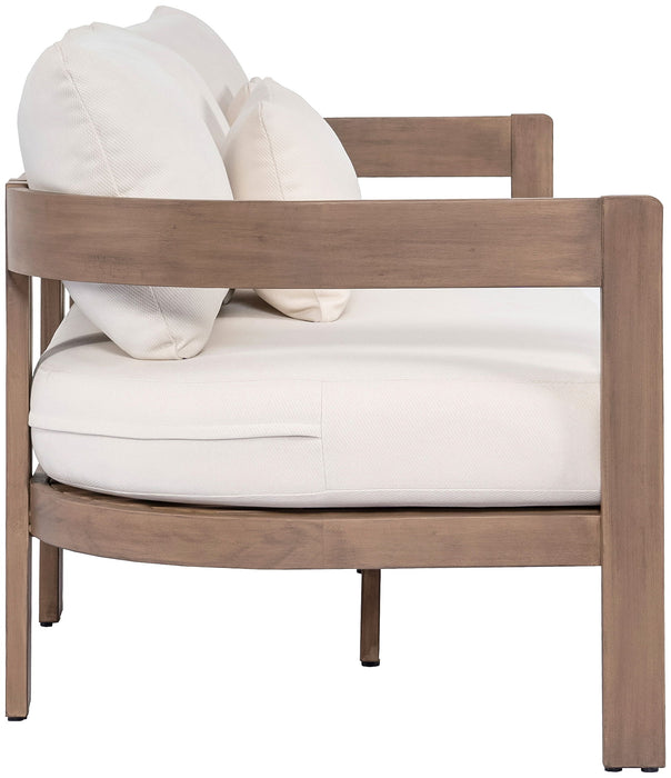 Newport - Water Resistant Fabric 86.75" Upholstered Outdoor Patio Sofa