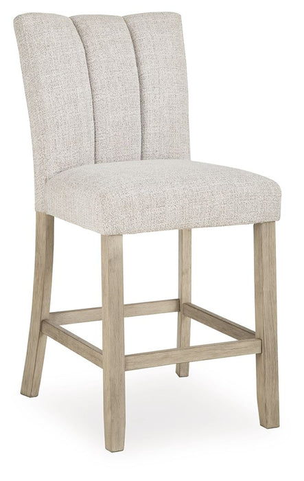 Larawyn - Upholstered Barstool (Set of 2) - Bisque - Stylish Home Furniture