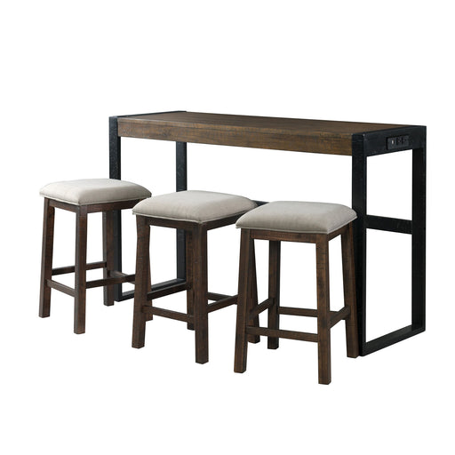 Caesar - Multipurpose Bar Table Set - Dark Brown - Stylish Home Furniture