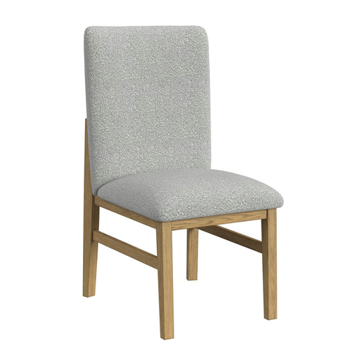 Portland - Square Back Dining Side Chair (Set of 2) - Natural / Gray - Stylish Home Furniture