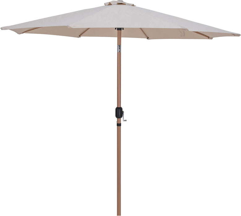 Amalfi - Aluminum Patio Umbrella - Light Brown Base / Light Brown Pole - Stylish Home Furniture