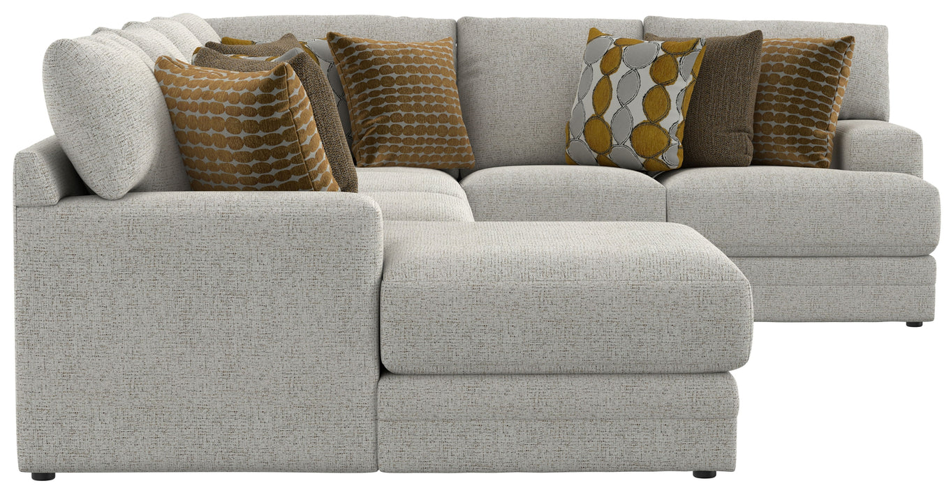 Tori - Sectional With Comfort Coil Seating And Accent Pillows Included