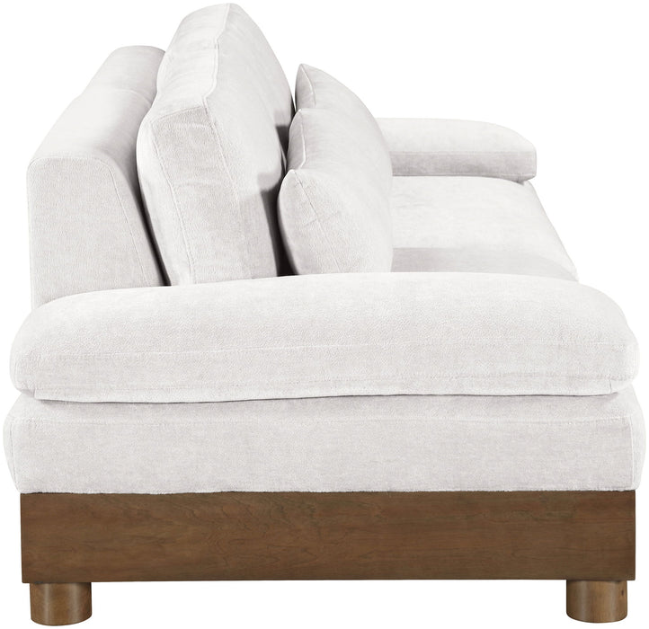 Turin - Chenille Fabric Upholstered Modular Sectional - Cream - Stylish Home Furniture