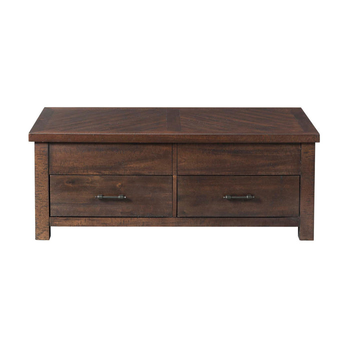 Jax - Lift Top Coffee Table - Dark Walnut - Stylish Home Furniture