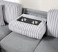 U390 - Sofa Chaise Sectional - Gray - Stylish Home Furniture