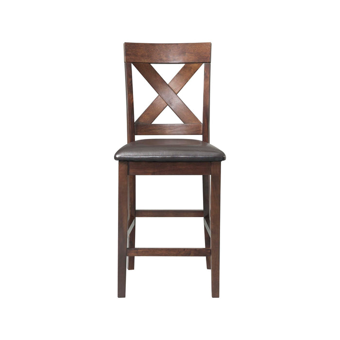 Alex - Counter Side Chair With Pu (Set of 2) - Stylish Home Furniture