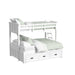 Hampton Kids - Bunk With Ladder And Trundle - Stylish Home Furniture