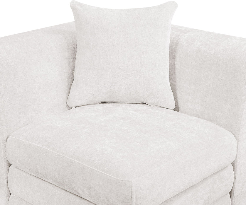 Stellar - Chenille Fabric Upholstered Modular Corner Chair