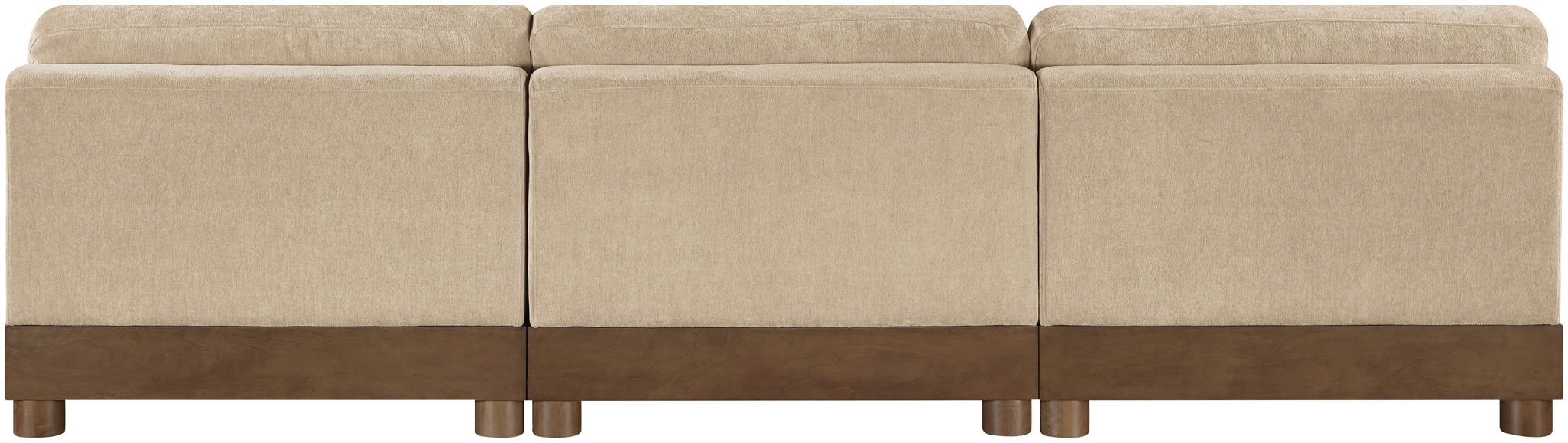 Turin - Chenille Fabric Upholstered Modular Sectional - Beige