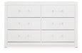 Maeling - Six Drawer Dresser - Stylish Home Furniture