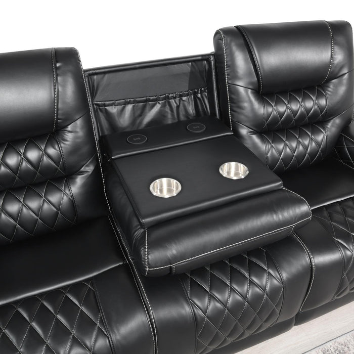 U140 - Motion Loveseat - Black