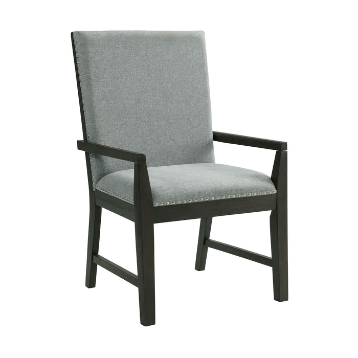 Donovan - Standard Height Arm Chair (Set of 2) - Gray - Stylish Home Furniture