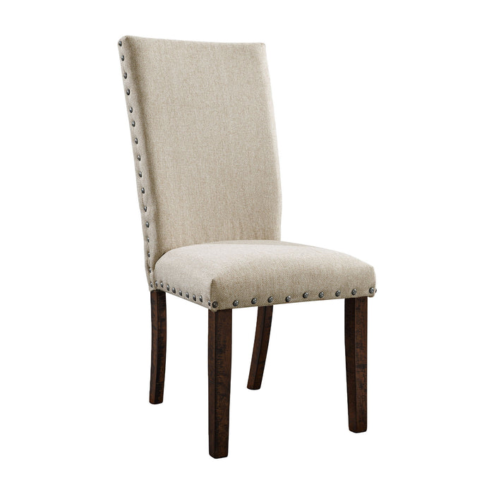 Jax - Upholstered Side Chair (Set of 2) - Cream - Stylish Home Furniture