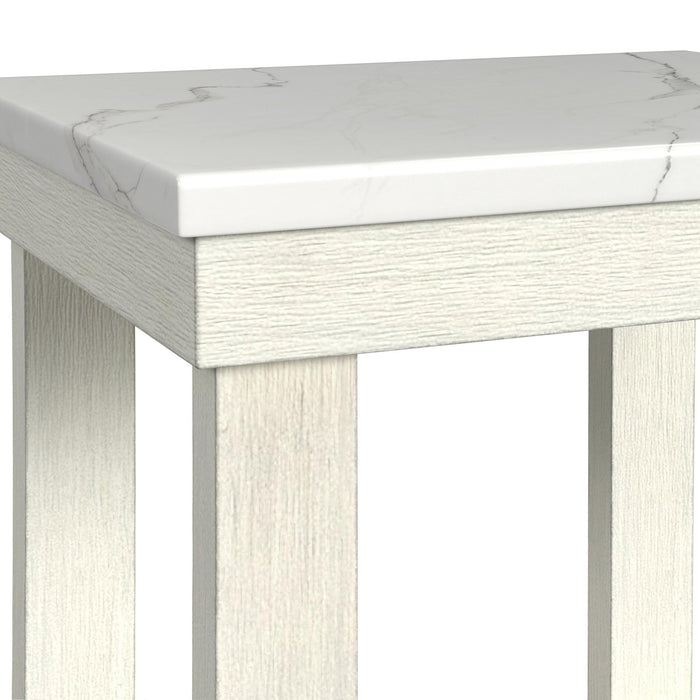 Catilin - End Table - Brushed White - Stylish Home Furniture