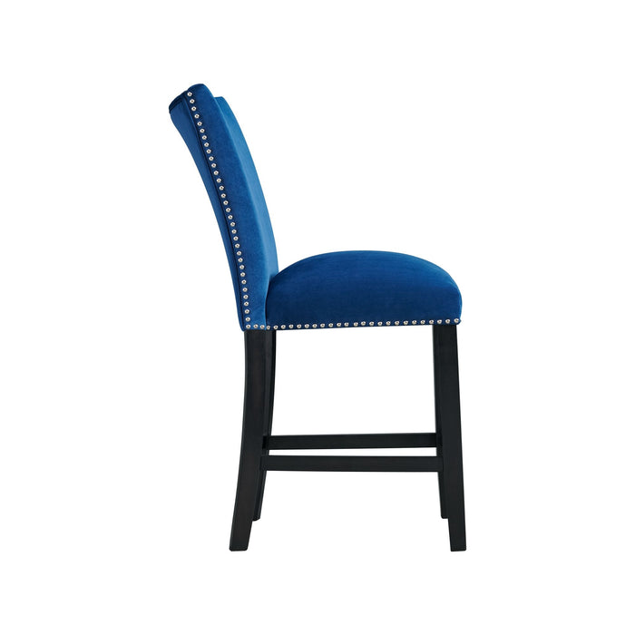 Francesca - Velvet Counter Height Chair (Set of 2) - Stylish Home Furniture