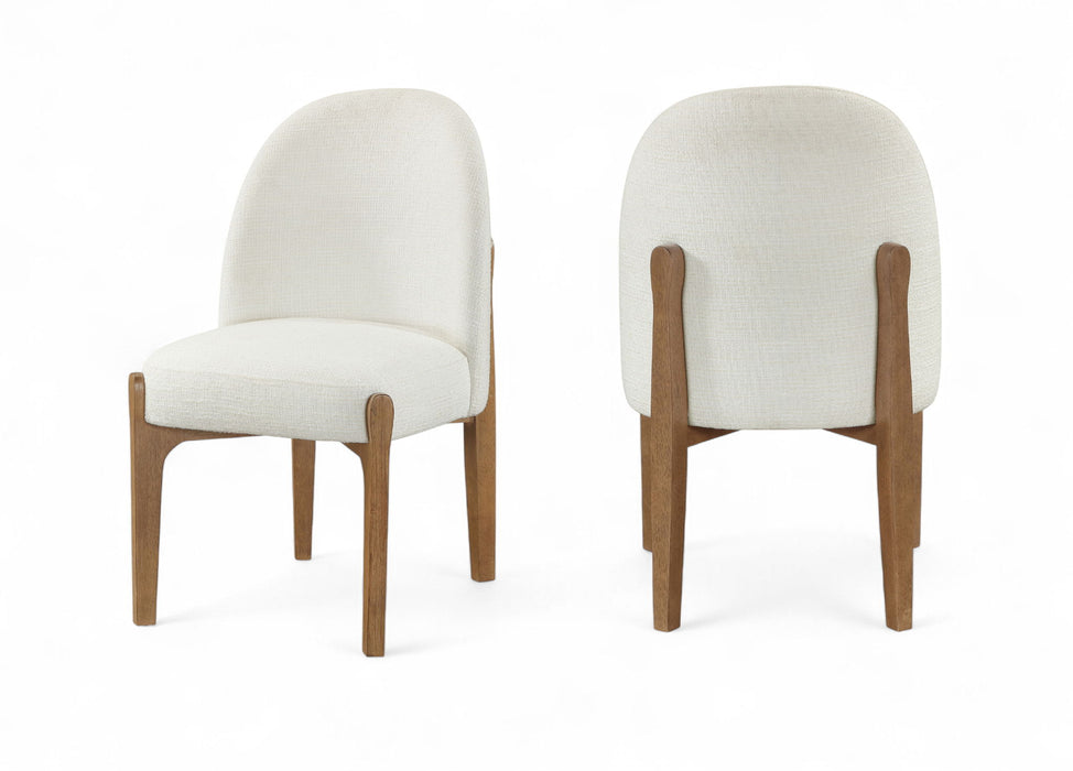 Torino - Upholstered Dining Chair With Brushed Brown Base (Set of 2)