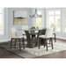 Dapper - Rectangular Counter Dining 5 Piece Set (Table And Four Chairs) - Walnut - Stylish Home Furniture