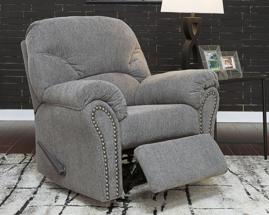Allmaxx - Rocker Recliner - Pewter - Stylish Home Furniture
