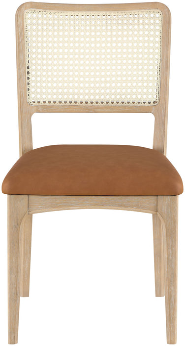 Atrium - Upholstered Seat Dining Chair With Brushed Natural Base (Set of 2)