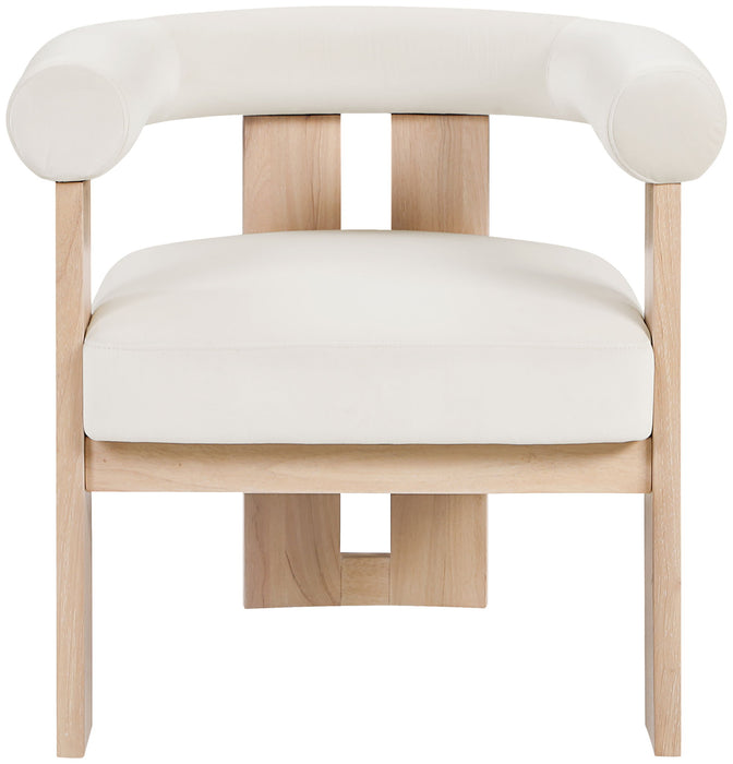Arienzo - Performance Fabric Upholstered Accent Chair - Natural Base