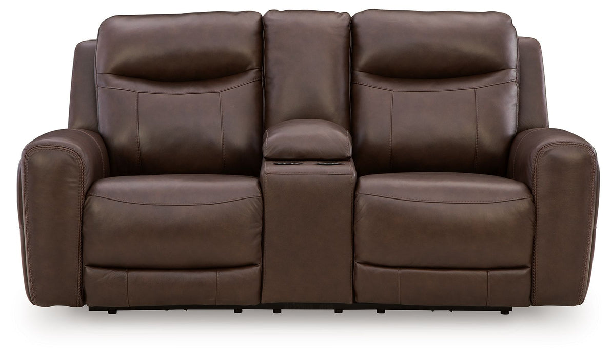 Gravier - Power Reclining Loveseat With Console / Adjustable Headrest - Cordova - Stylish Home Furniture