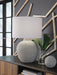 Calbert - Poly Table Lamp - Warm Gray - Stylish Home Furniture