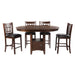 Max - Pub 5 Piece Dining Set - Walnut - Stylish Home Furniture