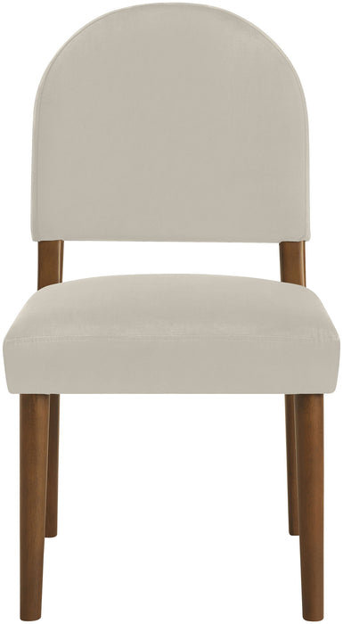 Varinelle - Velvet Dining Chair (Set of 2) - Walnut Frame