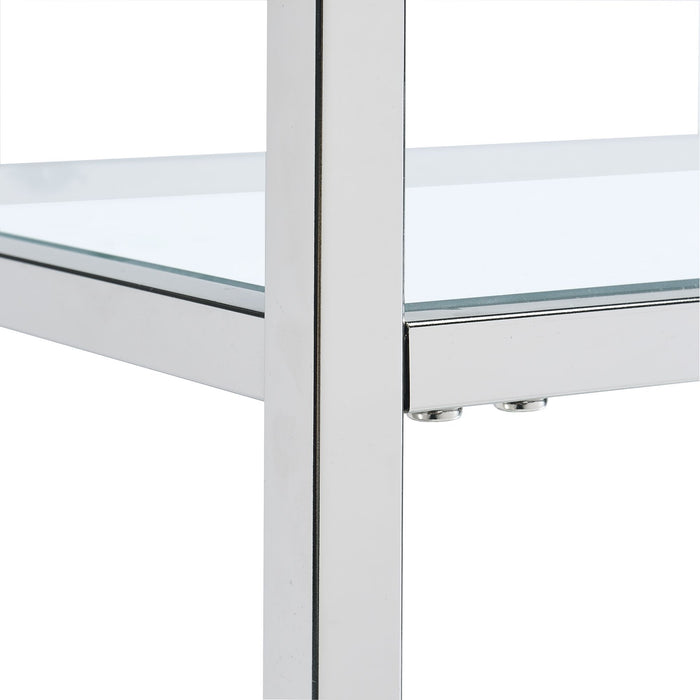 Ezra - Serving Bar Cart - Chrome - Stylish Home Furniture