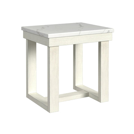 Catilin - End Table - Brushed White - Stylish Home Furniture