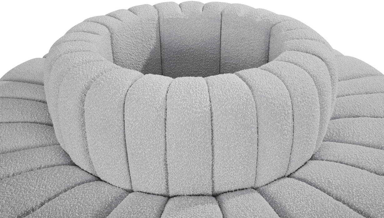 Arc - Boucle Fabric 8 Piece Round Modular Sofa