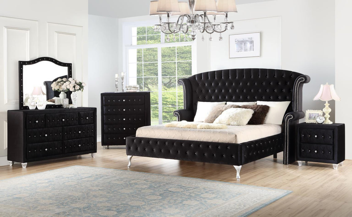 B038 - Velvet Dresser - Black