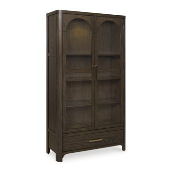 Radkin - Display Cabinet - Burnished Brown - Stylish Home Furniture