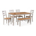 Harperfeld - Dining Room Table Set (Set of 6) - Natural / Gray - Stylish Home Furniture