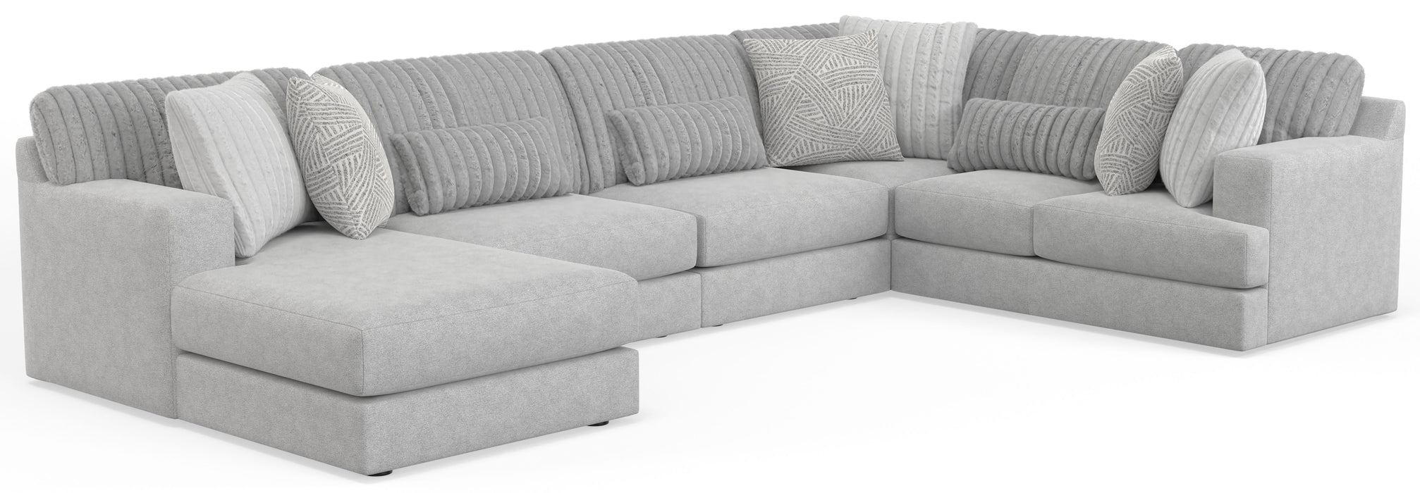 Logan - Sectional With Comfort Coil Seating And Included Accent Pillows