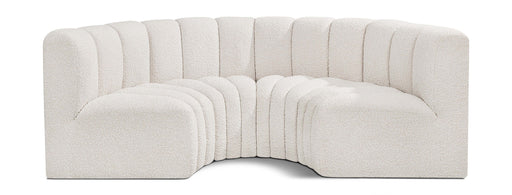 Arc - Boucle Fabric 4 Piece U-Shaped Modular Sofa