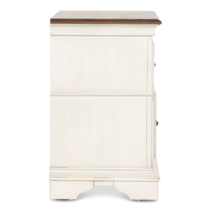 Anastasia - Nightstand - Antique White - Stylish Home Furniture
