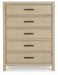 Calmoro - Five Drawer Chest - Gray - Stylish Home Furniture