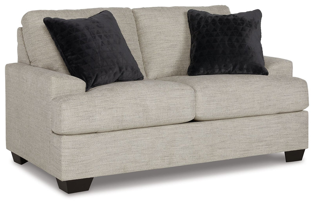 Vayda - Loveseat - Pebble - Stylish Home Furniture